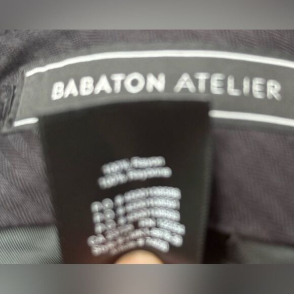 Aritzia Babaton Atelier Sadiki Dark Bottle Green High-Waisted Wide Leg Pants, 0 - Picture 15 of 16